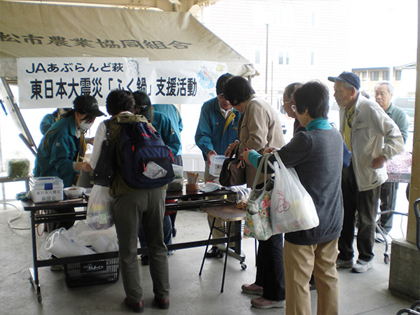 東日本震災支援活動の様子