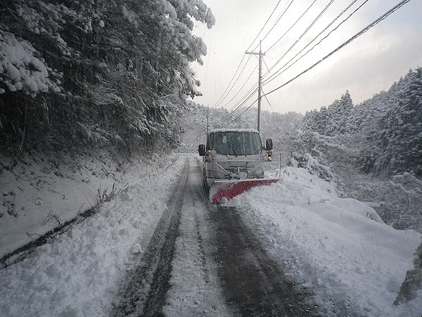 除雪作業の風景