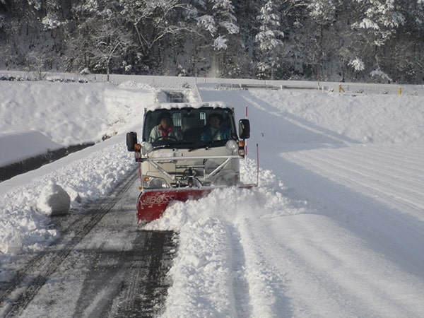 除雪作業の風景