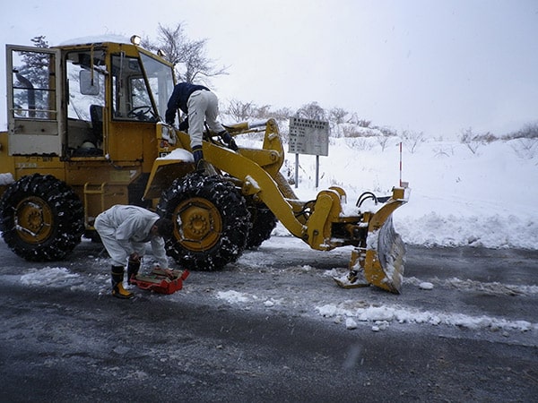 除雪作業の風景