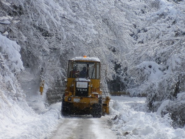 除雪作業の風景