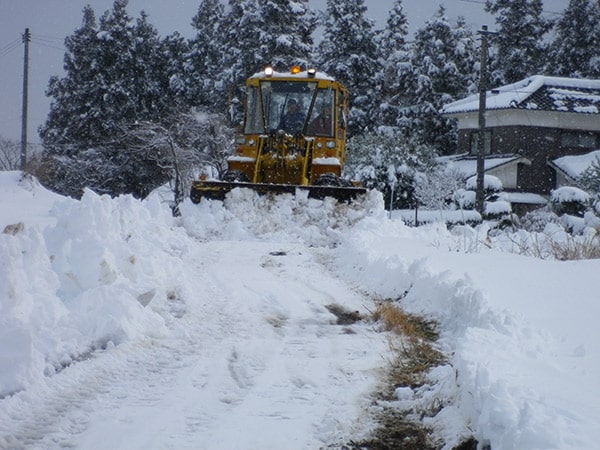 除雪作業の風景